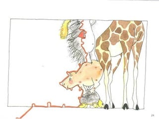 A girafa e o mede palmos