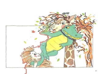 A girafa e o mede palmos