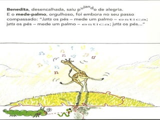A girafa e o mede palmos