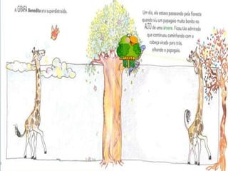 A girafa e o mede palmos