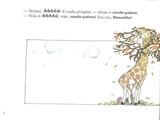 A girafa e o mede palmos