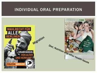 INDIVIDUAL ORAL PREPARATION
 