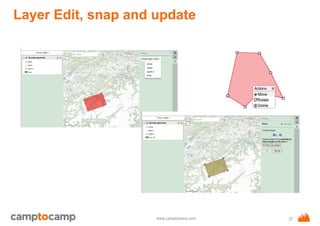 www.camptocamp.com
Layer Edit, snap and update
27
 