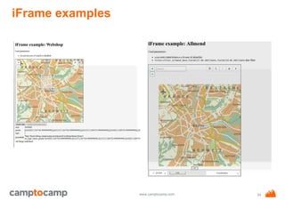 www.camptocamp.com
iFrame examples
34
 