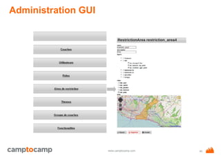 www.camptocamp.com
Administration GUI
40
 
