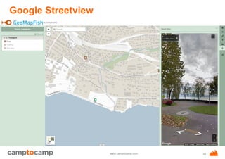www.camptocamp.com
Google Streetview
43
 