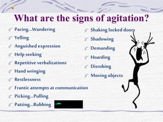 person with anxiety showing signs of agitation