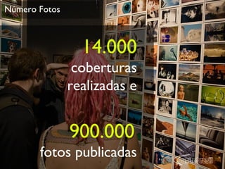 Número Fotos 14.000 coberturas realizadas e 900.000   fotos publicadas 