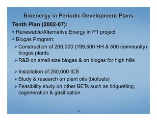A glimpse of bioenergy policy initiatives in Nepal | PDF