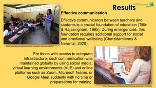 Results
Effective communication
Effective communication between teachers and
students is a crucial foundation of education...