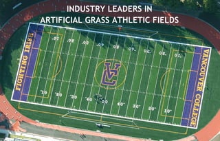 INDUSTRY LEADERS IN ARTIFICIAL GRASS ATHLETIC FIELDS 
