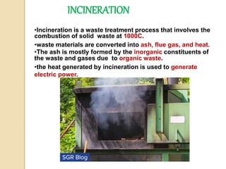 TREATMENT OF SOLID WASTE