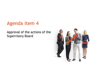 Agenda item 4
Approval of the actions of the
Supervisory Board
 
