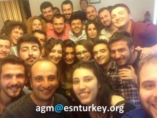 Subject | Name Name, Position | email@esn.org
agm@esnturkey.org
 