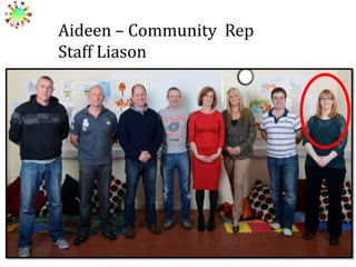 Aideen – Community Rep
Staff Liason

 