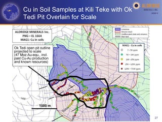 Cu in Soil Samples at Kili Teke with Ok   AGM-­‐V	
  

Tedi Pit Overlain for Scale




                                               27
 