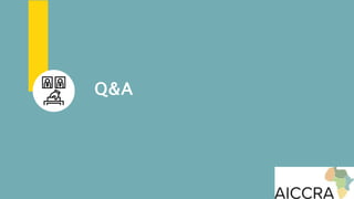 Decision Support Tools: Application in policy, planning and implementation
