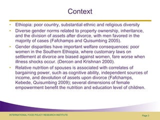 Land Registration and Policy Reforms Toward Gender Equality in Ethiopia ...