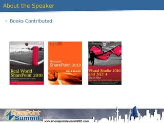 About the Speaker3Books Contributed: