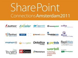 SPConnections Amsterdam: Organizing Documents in SharePoint 2010