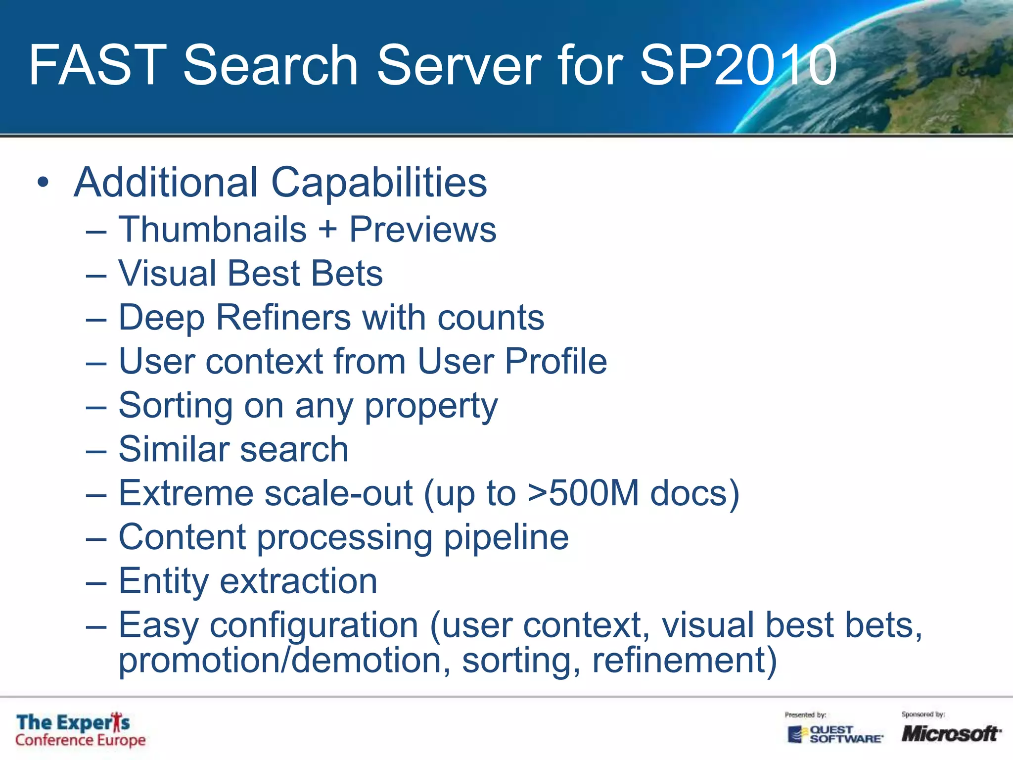 SP2010 Search Federation