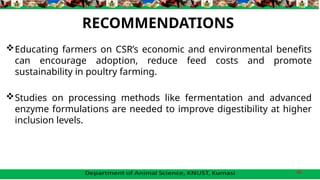 cassava star residue as replacement for maize and enzyme supplements in ...