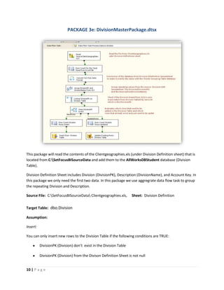 Agnes's SSIS Project Documentation | DOCX
