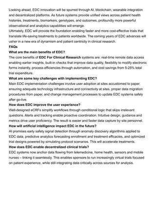 EDC In Clinical Trials| Electronic Data Capture In Clinical Trials | PDF
