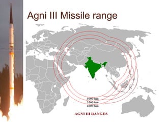 Agni III Missile range