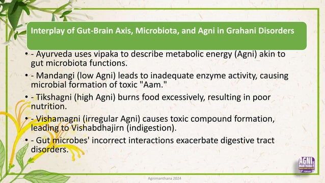 Exploring the Interplay of Gut-Brain Axis, Microbiota, and Agni in ...