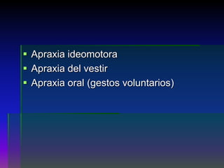 Agnosias apraxia afasia | PPTX