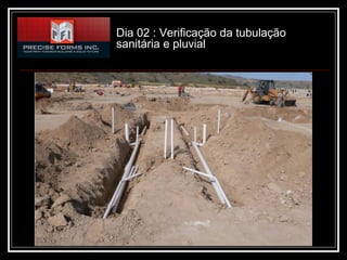 Dia 02 : Verificação da tubulação
sanitária e pluvial
 