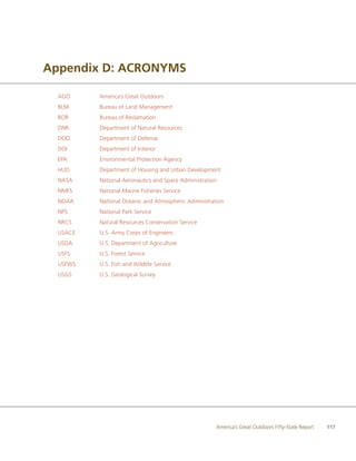 America's Great Outdoors Fifty-State Report