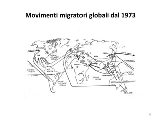 Movimenti migratori globali dal 1973
31
 