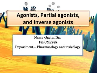 Agonists, Partial agonists,
and Inverse agonists
Name -Jayita Das
18PCM2785
Department – Pharmacology and toxicology
1
 