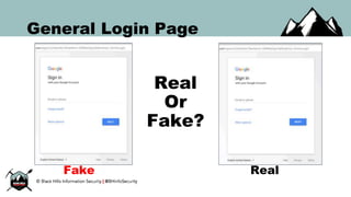 General Login Page
Real
Or
Fake?
Fake Real
 