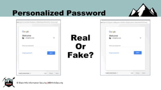 Personalized Password
Real
Or
Fake?
 