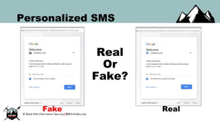 Personalized SMS
Real
Or
Fake?
Fake Real
 