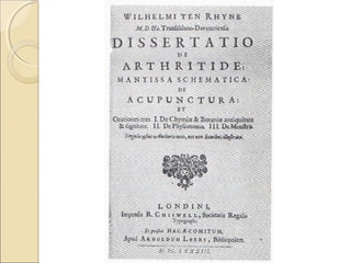 SAULIER DE MORANT
        DIPLOMATICO IN CINA.
    RIMASE PER LUNGO TEMPO DIPLOMATICO
IN
   CINA ed era un GRANDE CONOSCITORE
DELLA
 LINGUA CINESE.

    COL SUO RITORNO IN FRANCIA e con la sua
    traduzione di testi sviluppò quest’arte della medicina
    CREANDO LE BASI DELL’AGOPUNTURA
    MODERNA.
 