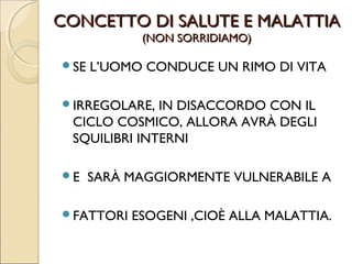 MODERNITÀ DELLA MEDICINA
          CINESE.
 LA   CONCEZIONE DELLA MEDICINA CINESE

 CON IL SUO RISPETTO VERSO L’UOMO

 PUO’ DETERMINARE

              L’INTEGRAZIONE TRA
                 LE DUE MEDICINE.
 