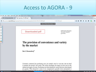 Access to AGORA - 9
Downloaded pdf
 