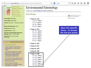 Open the specific
issue – to access
the full text article
 