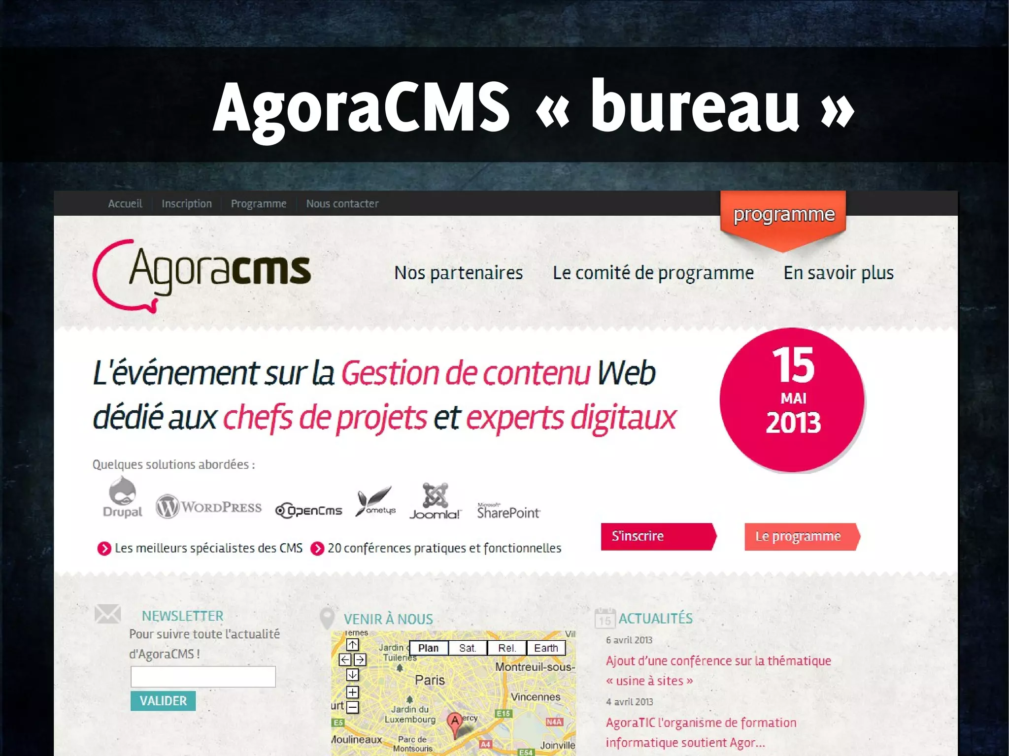 AgoraCMS « bureau »
 