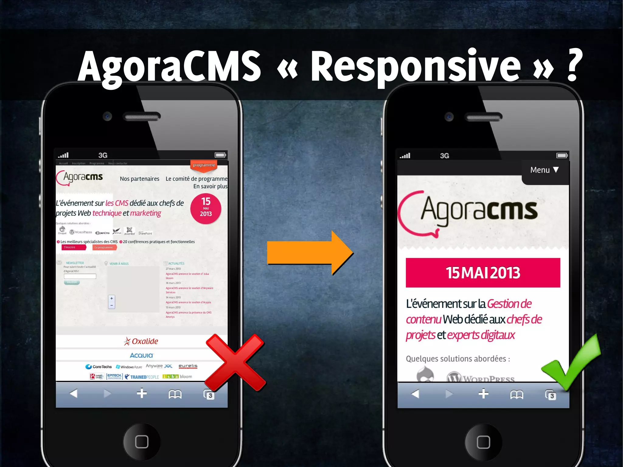 AgoraCMS « Responsive » ?
 