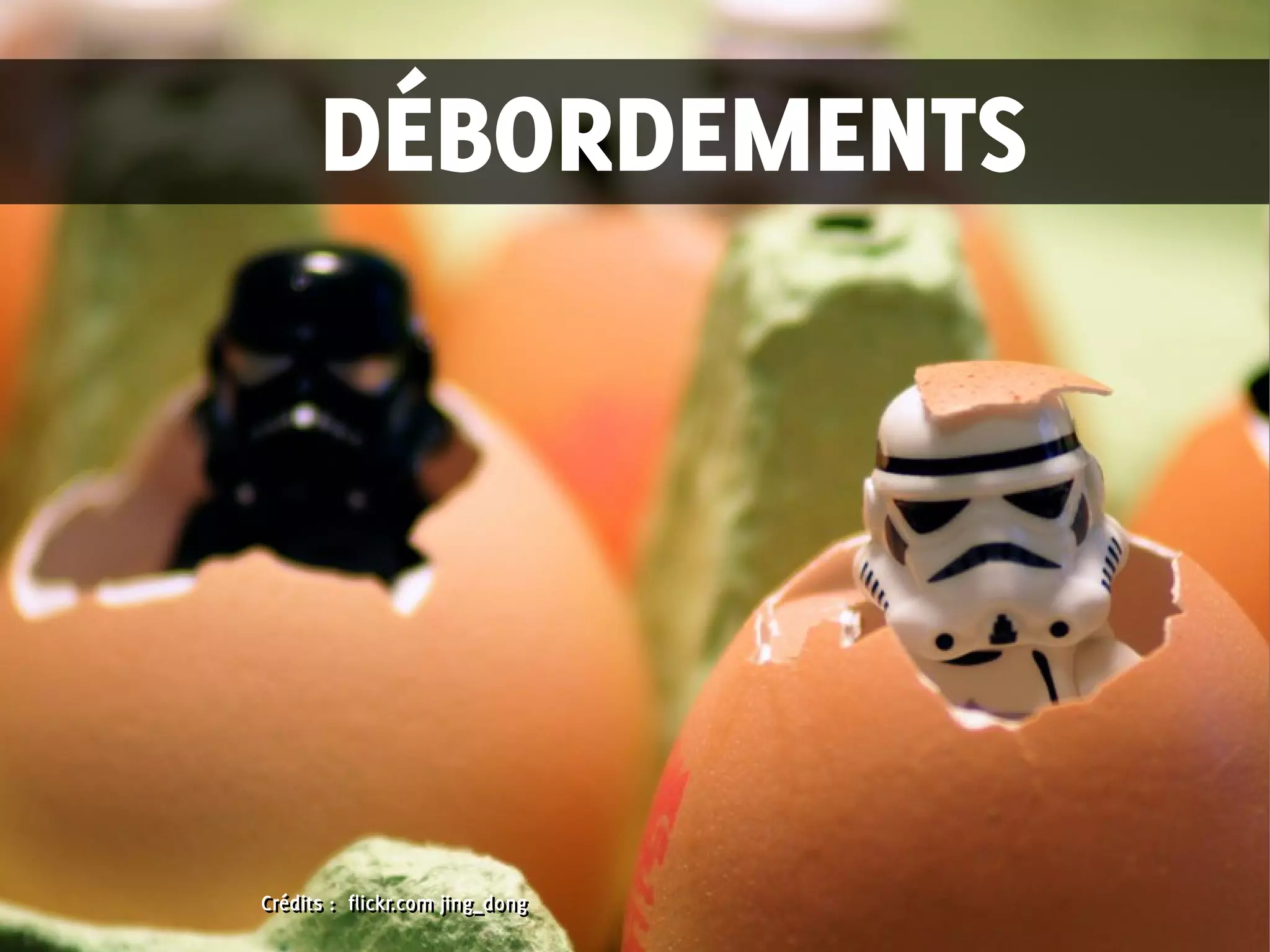 Crédits : flickr.com jing_dongCrédits : flickr.com jing_dong
DÉBORDEMENTS
 