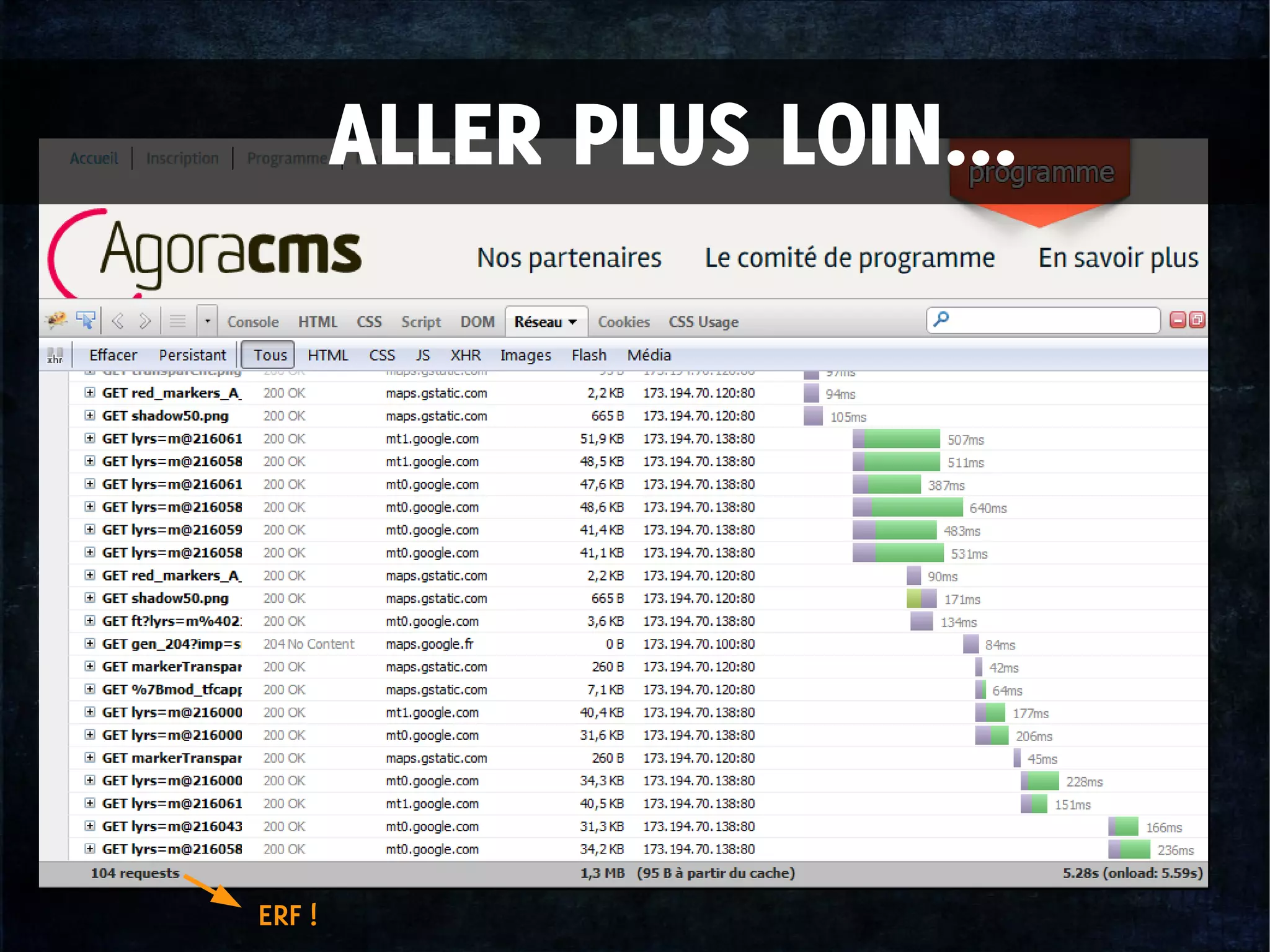 ALLER PLUS LOIN...
ERF !
 