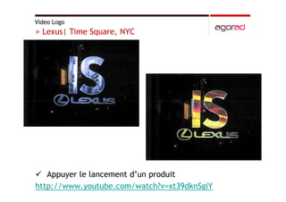 Hologrammes, vitrines interactives et video logos