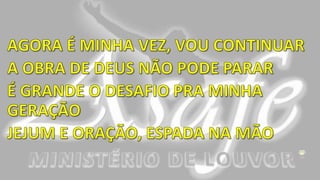 AGORA É MINHA - Slide - Lydia Moisés