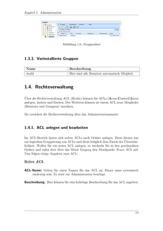nieren von editierbaren Feldern . . . . .       .   .   .   .   .   .   .   .   .   127
   15.8. Einen Report aus dem Client heraus aufrufen . . .          .   .   .   .   .   .   .   .   .   127
         15.8.1. Allgemein . . . . . . . . . . . . . . . . . . .    .   .   .   .   .   .   .   .   .   127
         15.8.2. Beispielaufruf . . . . . . . . . . . . . . . . .   .   .   .   .   .   .   .   .   .   128
         15.8.3. Erklrung . . . . . . . . . . . . . . . . . . .
                     a                                              .   .   .   .   .   .   .   .   .   128
         15.8.4. Beschreibung . . . . . . . . . . . . . . . . .     .   .   .   .   .   .   .   .   .   128
Abbildungsverzeichnis                                                                                   131
A. Anhang                                                                           134
   A.1. Versions-Historie dieses Dokumentes . . . . . . . . . . . . . . . . . 134
   A.2. Sonstiges . . . . . . . . . . . . . . . . . . . . . . . . . . . . . . . . . 134




                                                                                                          5
 