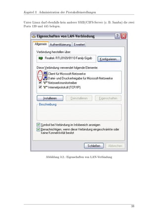 Kapitel 1. Administration




        Abbildung 1.14.: Gruppen Objekt-Info Maske, Objektverknpfungen
                                                               u


Gruppe A ist Mitglied von ACL A und von Gruppe C, Gruppe C ist Mitglied
der ACLs ACL C und ACL B. Die Rechte kann man ebenfalls ablesen: Der
Gruppe Gruppe A wird Schreibrecht (Grand Access: W) im ACL ACL A
zugeordnet. Gruppe C (und damit auch Gruppe A, da sie Mitglied von Gruppe
C ist) bekommt im ACL ACL C alle Rechte (Grant Access: A) und im ACL
B Schreibrechte (Grand Access: W).

ACL Objekt-Info Maske

Die Info-Maske fr ACLs enthlt zwei fr die Rechte-Administration wichtige Rei-
                u           a         u
ter: ACL Verknpfungen und ACL Verknpfungen v. gelschten Objekten
               u                         u            o

                         u              a           
Der Reiter ACL Verknpfungen enthlt einen Uberblick, welchem (Start-
)Objekten das ACL zugewiesen wurde. In diesem Beispiel ist es der Ordner Ord-
ner A und all seine Unterobjekte (weitere Ordner, Dateien, etc.), die aber der

Ubersichtlichkeit wegen nicht auf der Maske dargestellt werden.

                        u                o                   a         
Der Reiter ACL Verknpfungen v. gelschten Objekten enthlt einen Uberblick
aller gelschten Objekte (die sich aber noch im Mlleimer be 